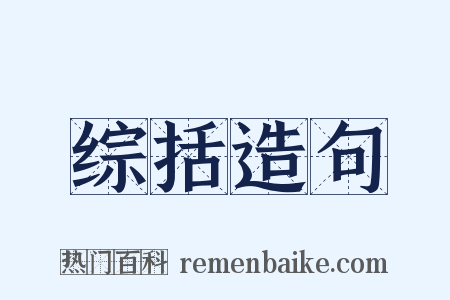 综括造句是什么意思的图片